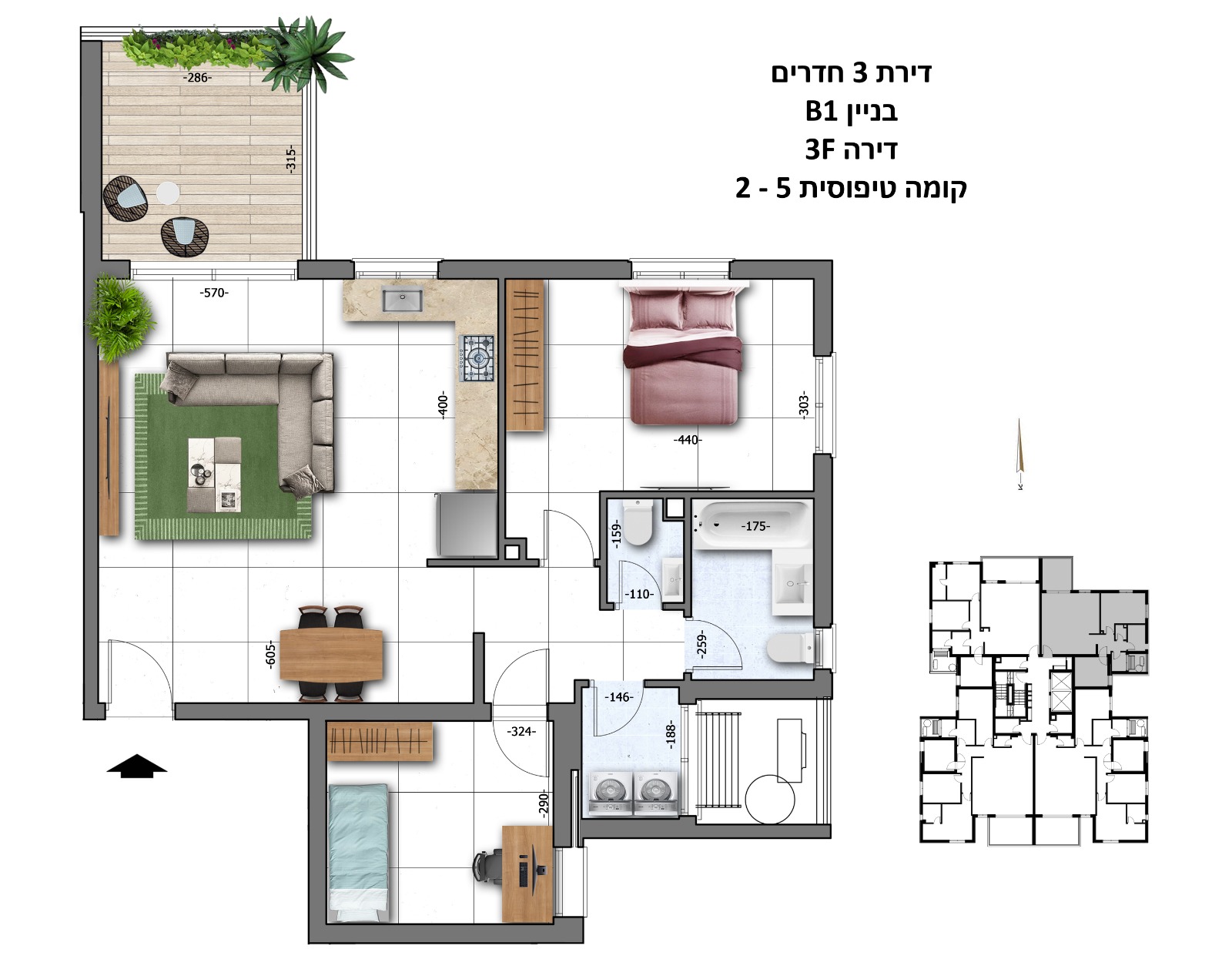 תכנית דירה 2956