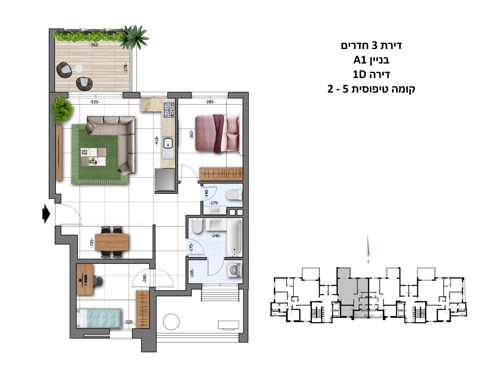 תכנית דירה 2955